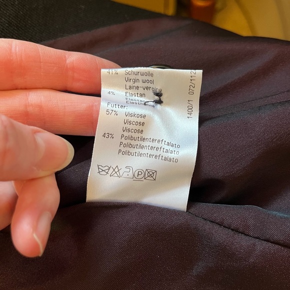 St Emile Black Wool Blend Pea Coat Size 6 - Picture 8 of 8